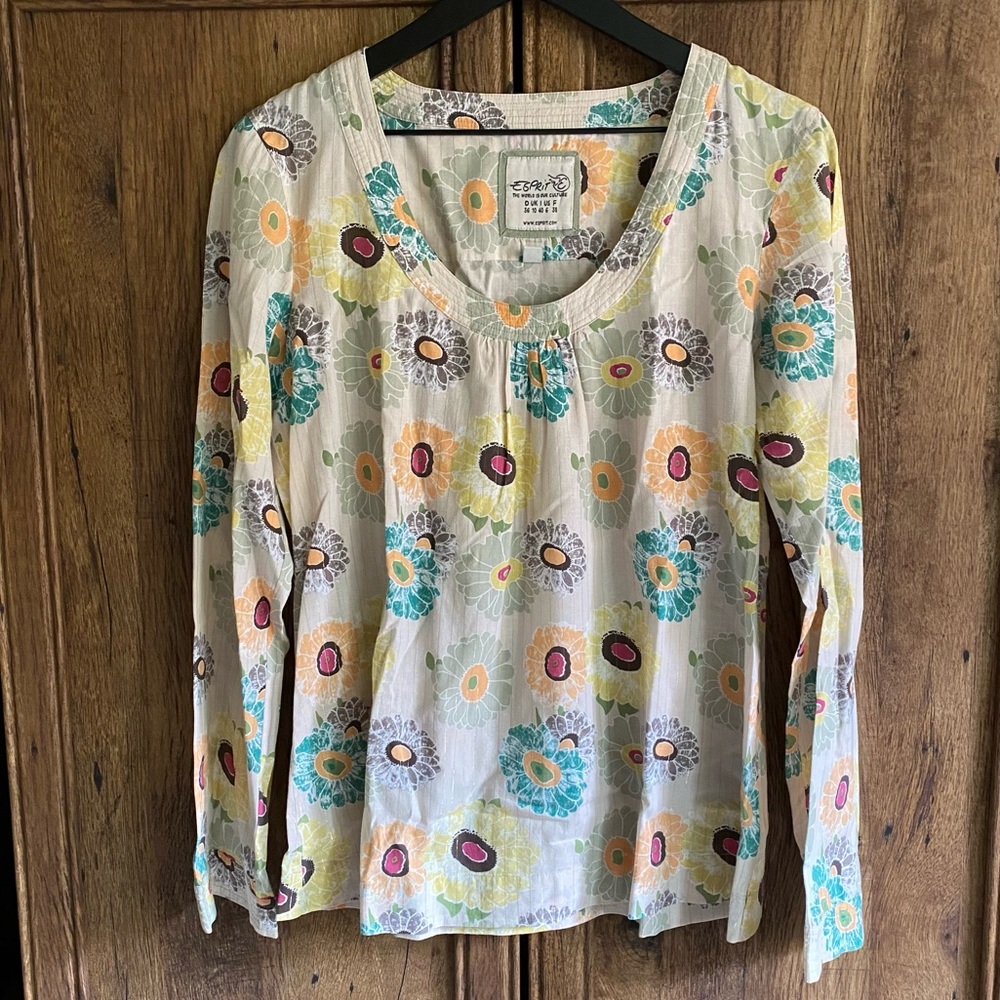 Esprit Flower Cotton Blouse